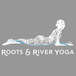 Roots & River Yoga White Printed logo - Fleece Hoodie Design