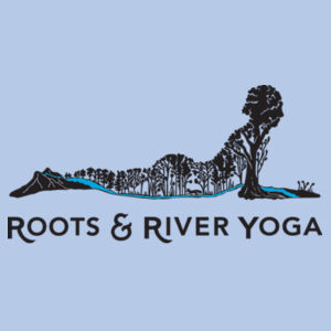 Roots & River Yoga Black Printed logo - Infant Short Sleeve Baby Rib Bodysuit Design