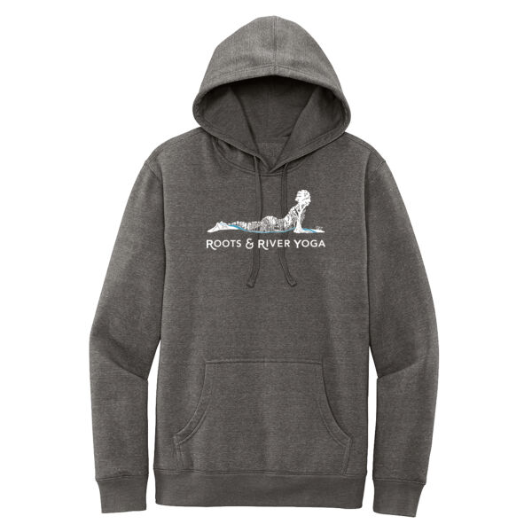 Roots & River Yoga White Printed logo - Fleece Hoodie Thumbnail
