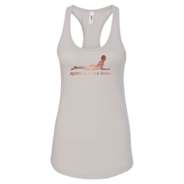 Roots & River Yoga Color Printed logo - Women's Ideal Racerback Tank Thumbnail